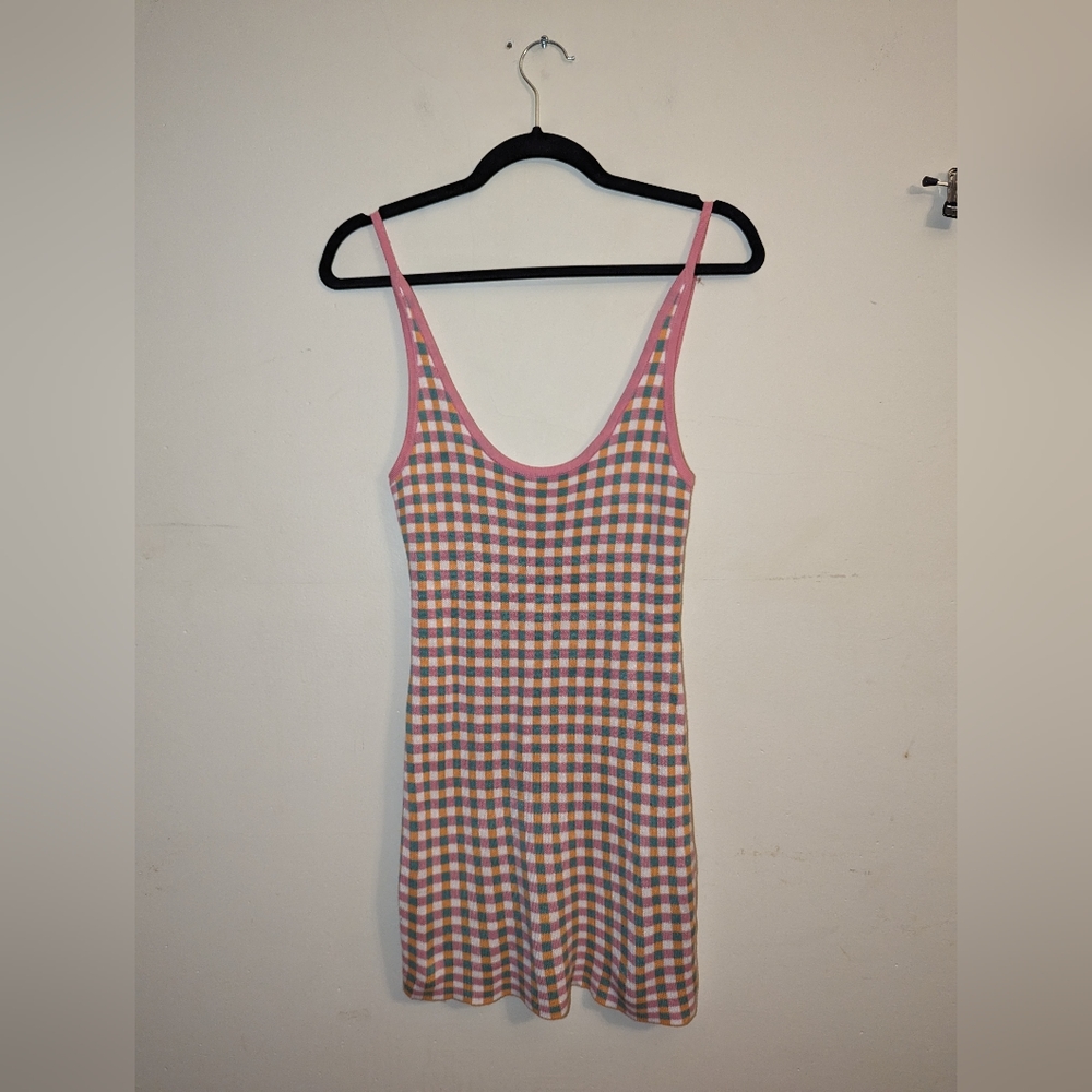 Verge Girl size 8 plaid pink and green dress